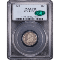 1820 Capped Bust Dime (10c) STATESOF Obverse Slab Image