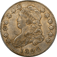1820 Capped Bust Quarter (25c) Large 0 OBVERSE Image