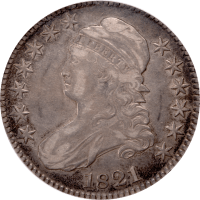 1821 Capped Bust Half Dollar (50c) O-101a Obverse Image