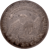 1821 Capped Bust Half Dollar (50c) O-101a Reverse Image