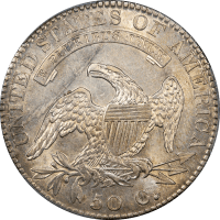 1821 Capped Bust Half Dollar (50c) REVERSE Image