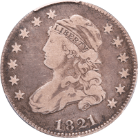 1821 Capped Bust Quarter (25c) Obverse Image