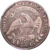 1821 Capped Bust Quarter (25c) Reverse Image