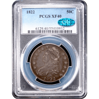 1822 Capped Bust Half Dollar (50c) O-109 Obverse Slab Image