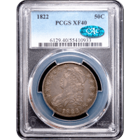 1822 Capped Bust Half Dollar (50c) O-111 Obverse Slab Image