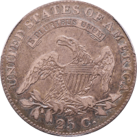 1822 Capped Bust Quarter (25c) Reverse Image