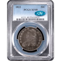 1823 Capped Bust Half Dollar (50c) O-110 SLAB Image