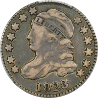 1823/2 Capped Bust Dime (10c) Large Es Obverse Image