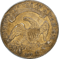 1824 Capped Bust Half Dollar (50c) REVERSE Image