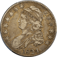1824 Capped Bust Half Dollar (50c) Obverse Image