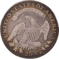 1824/2 Capped Bust Quarter (25c) Reverse Image