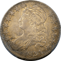 1824/4 Capped Bust Half Dollar (50c) Obverse Image