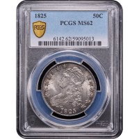 1825 Capped Bust Half Dollar (50c) Obverse Slab Image