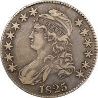 1825 Capped Bust Half Dollar (50c) Obverse Image