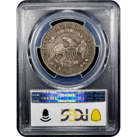 1825 Capped Bust Half Dollar (50c) Reverse Slab Image