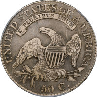 1825 Capped Bust Half Dollar (50c) Reverse Image