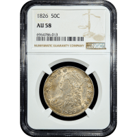 1826 Capped Bust Half Dollar (50c) Obverse Slab Image