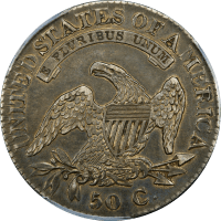 1826 Capped Bust Half Dollar (50c) REVERSE Image