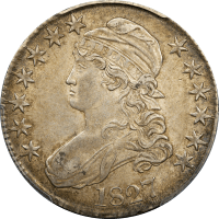 1827 Capped Bust Half Dollar (50c) O-141 Square Base 2 Obverse Image