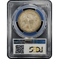 1827 Capped Bust Half Dollar (50c) O-141 Square Base 2 Reverse Slab Image