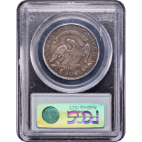 1827 Capped Bust Half Dollar (50c) Square Base 2 Reverse Slab Image