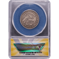 1828 Capped Bust Quarter (25c) Reverse Slab Image