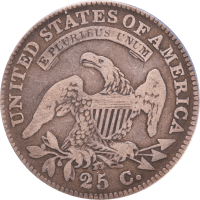 1828 Capped Bust Quarter (25c) Reverse Image