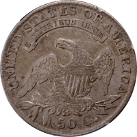 1830 Capped Bust Half Dollar (50c) Small 0 O-107 Reverse Image