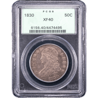 1830 Capped Bust Half Dollar (50c) Small 0 OGH Obverse Slab Image
