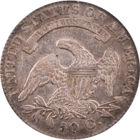 1830 Capped Bust Half Dollar (50c) Small 0 OGH Reverse Image