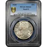 1830 Capped Bust Half Dollar (50c) Small 0 SLAB Image