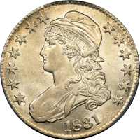1831 Capped Bust Half Dollar (50c) Obverse Image