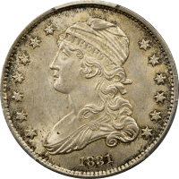 1831 Capped Bust Quarter (25c) Browning 4 Sm Letters OBVERSE Image
