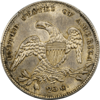 1831 Capped Bust Quarter (25c) Browning 4 Sm Letters REVERSE Image