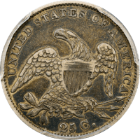 1831 Capped Bust Quarter (25c) Large Letters REVERSE Image