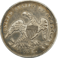 1831 Capped Bust Quarter (25c) Small Letters REVERSE Image