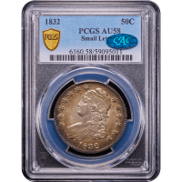 1832 Capped Bust Half (50c) Small Letters Obverse Slab Image