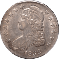 1832 Capped Bust Half Dollar (50c) Small Letters Obverse Image