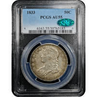 1833 Capped Bust Half Dollar (50c) SLAB Image