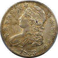 1833 Capped Bust Half Dollar (50c) Obverse Image