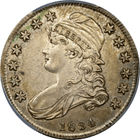 1834 Capped Bust Half Dollar (50c) Small Date, Small Letters Obverse Image