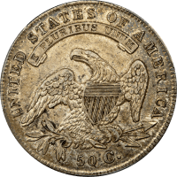 1834 Capped Bust Half Dollar (50c) Small Date, Small Letters Reverse Image