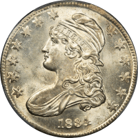 1834 Capped Bust Half Dollar (50c) Small Date Small Letters Obverse Image