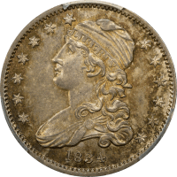 1834 Capped Bust Quarter (25c) Obverse Image