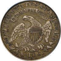 1835 Capped Bust Dime (10c) REVERSE Image