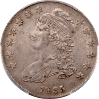 1835 Capped Bust Half Dollar (50c) Obverse Image