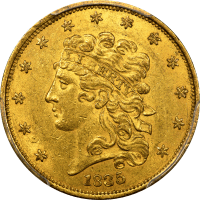 1835 Classic Head Gold Half Eagle ($5) OBVERSE Image