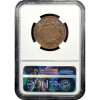 1835 Coronet Large Cent (1c) Head of 1836 Reverse Slab Image