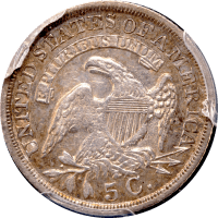 1836 Capped Bust Half Dime (H10C) Large 5C Reverse Image