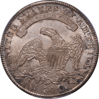 1836 Capped Bust Half Dollar (50c) Lettered Edge Reverse Image